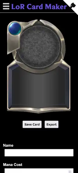 Play LoR Card Maker as an online game LoR Card Maker with UptoPlay
