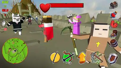 Play Lord Hau! - Medival Pixel Battle Royale as an online game Lord Hau! - Medival Pixel Battle Royale with UptoPlay