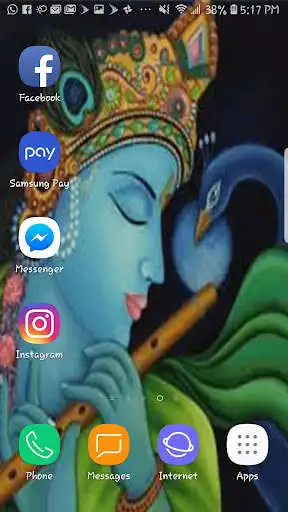 Play Lord Krishna HD Wallpaper Background for Mobile as an online game Lord Krishna HD Wallpaper Background for Mobile with UptoPlay