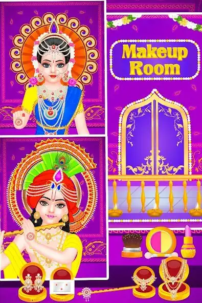 Play Lord Radha Krishna Live Temple as an online game Lord Radha Krishna Live Temple with UptoPlay