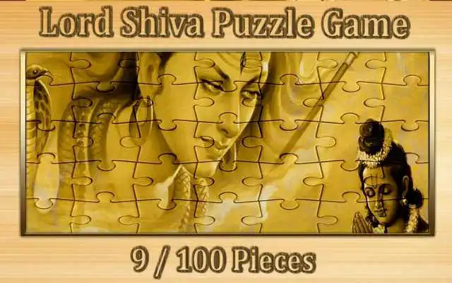 Play lord shiva  jigsaw puzzle 9/100 pieces