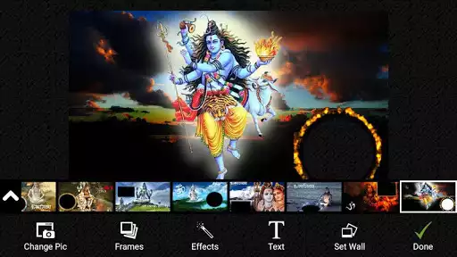 Play Lord Shiva photo Frame as an online game Lord Shiva photo Frame with UptoPlay
