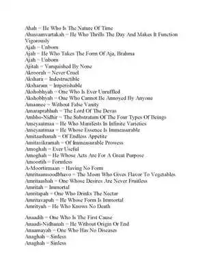 Play Lord Vishnu 1000 Names Meaning