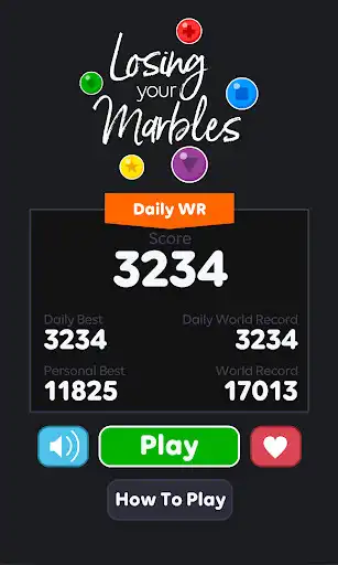 Play Losing Your Marbles - Match 3 Puzzle Game as an online game Losing Your Marbles - Match 3 Puzzle Game with UptoPlay