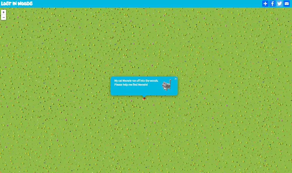 Play Lost In Woods - Find Meowie as an online game Lost In Woods - Find Meowie with UptoPlay