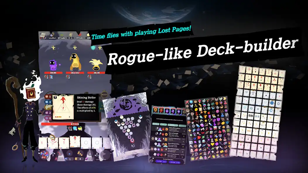 Play Lost Pages : Deck Builder  and enjoy Lost Pages : Deck Builder with UptoPlay