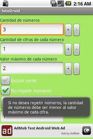 Play lotoDroid as an online game lotoDroid with UptoPlay