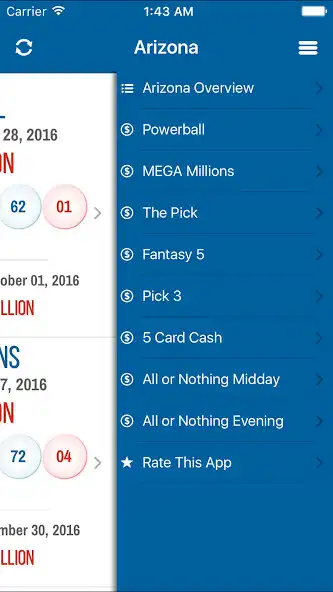 Play Lottery Results - Arizona as an online game Lottery Results - Arizona with UptoPlay
