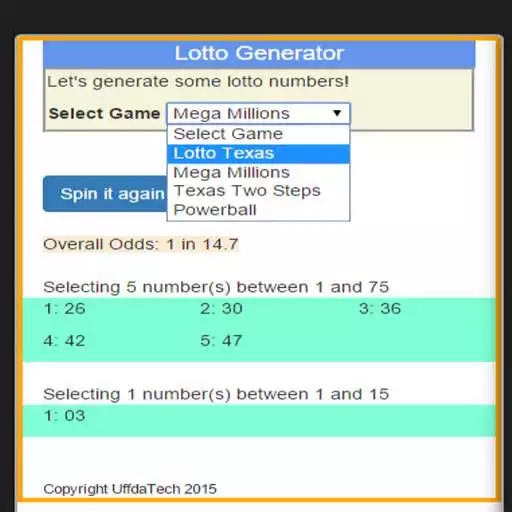 Free play online Lotto Generator APK Free play online Lotto Generator APK
