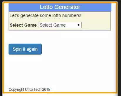 Play Lotto Generator