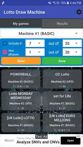 Play Lotto Machine - 2D Generator  and enjoy Lotto Machine - 2D Generator with UptoPlay