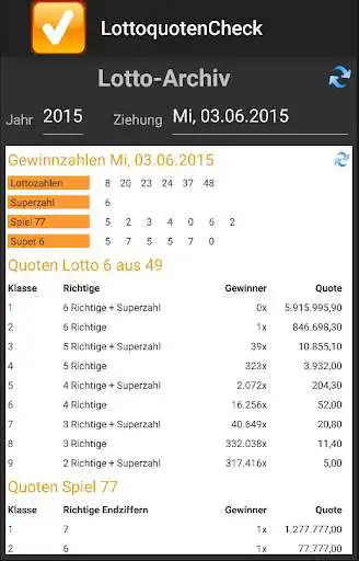 Play LottoquotenCheck  and enjoy LottoquotenCheck with UptoPlay
