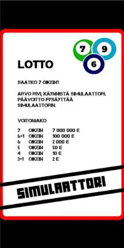 Play Lottosimulaattori  and enjoy Lottosimulaattori with UptoPlay