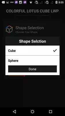 Play Lotus Flower Cube 3d LWP