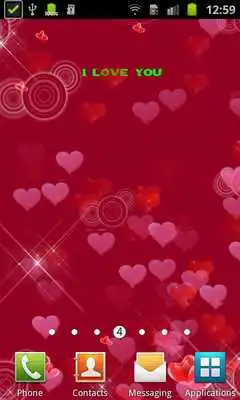Play Love and hearts Live wallpaper