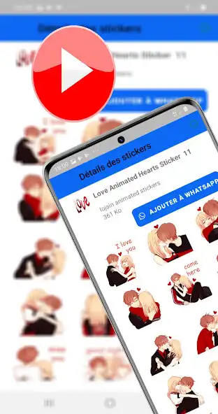 Play Love Animated Hearts Sticker  and enjoy Love Animated Hearts Sticker with UptoPlay