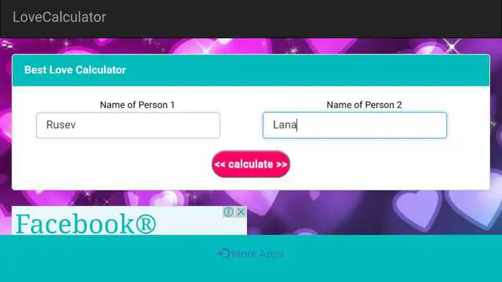 Play Love Calculator by name Play Love Calculator by name