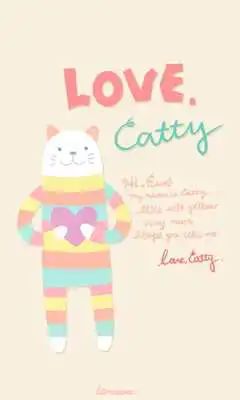 Play Love Catty go launcher theme Play Love Catty go launcher theme