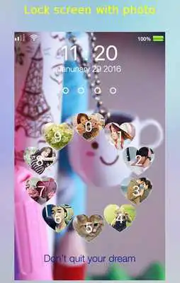 Play love circle lockscreen