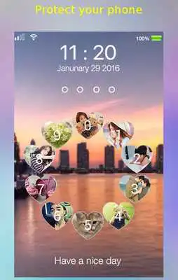 Play love circle lockscreen