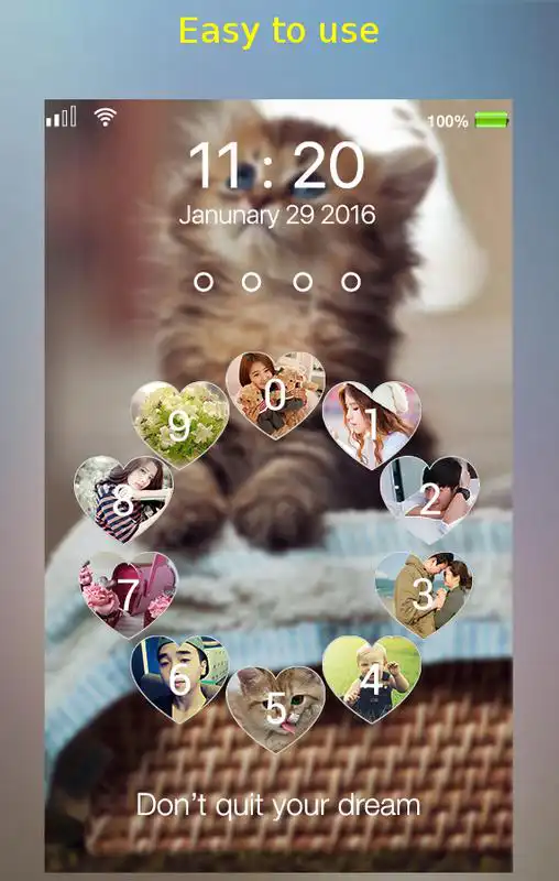 Play love circle lockscreen