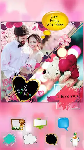 Play Love Collage - Love Photo Frame, couple photo suit as an online game Love Collage - Love Photo Frame, couple photo suit with UptoPlay