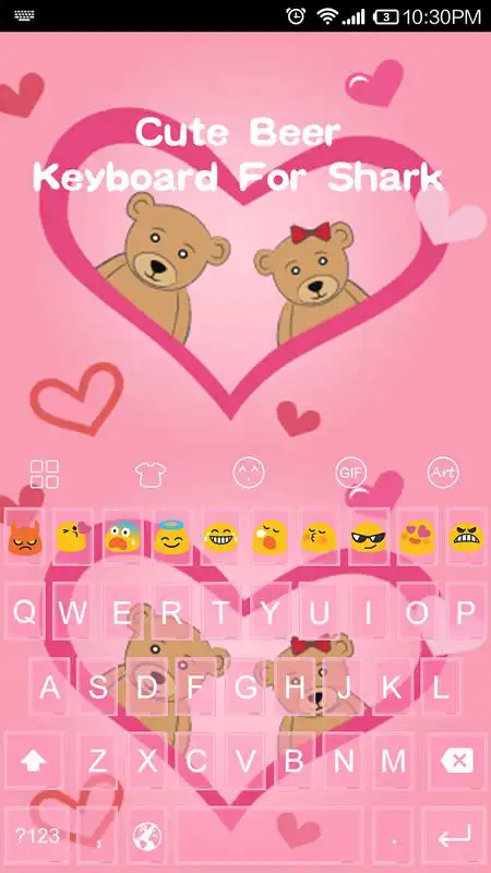 Play Love Cute Bear -Emoji Keyboard