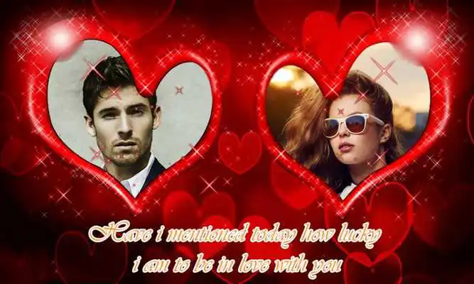 Play Love Dual Photo Frames - Love Heart Frame