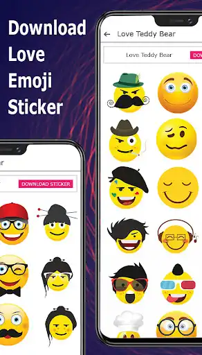 Play Love Emoji Stickers & Quote  and enjoy Love Emoji Stickers & Quote with UptoPlay