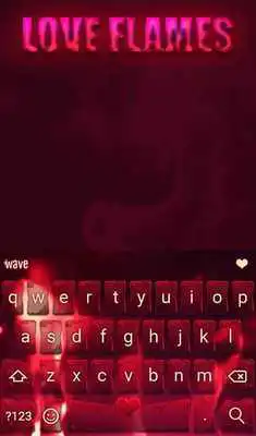 Play Love Flames Animated Keyboard