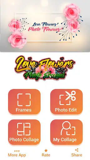 Play Love Flowers Frame Collage - Love Photo Collage  and enjoy Love Flowers Frame Collage - Love Photo Collage with UptoPlay
