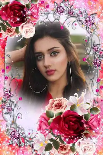 Play Love Flowers Photo Frame as an online game Love Flowers Photo Frame with UptoPlay