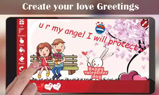 Play Love Greetings eCards Maker as an online game Love Greetings eCards Maker with UptoPlay