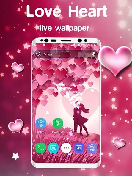 Play Love Heart Particle LiveWallpaper as an online game Love Heart Particle LiveWallpaper with UptoPlay