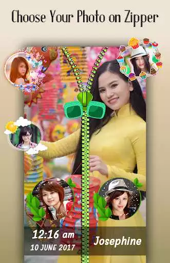 Play Love Locket Zipper Lock Screen as an online game Love Locket Zipper Lock Screen with UptoPlay