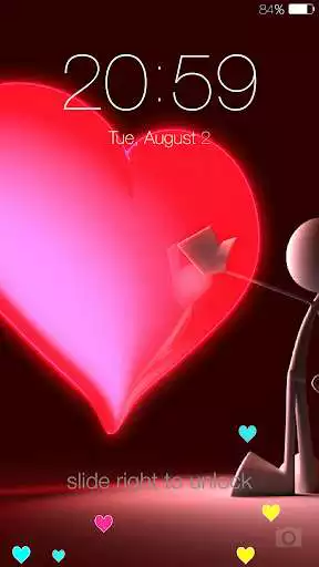 Play Love Lock Screen as an online game Love Lock Screen with UptoPlay