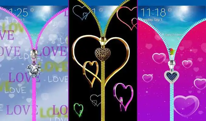 Play Love lock screen. Zipper. Play Love lock screen. Zipper.