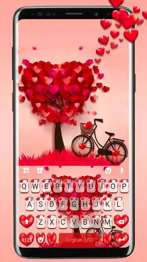 Play Lovely 3d Pedals Heart Keyboard Theme  and enjoy Lovely 3d Pedals Heart Keyboard Theme with UptoPlay
