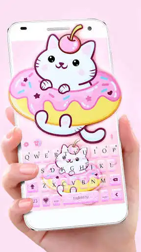 Play Lovely Cat Donuts Keyboard Theme  and enjoy Lovely Cat Donuts Keyboard Theme with UptoPlay