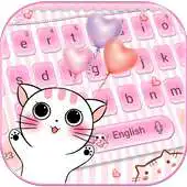 Free play online Lovely cat Keyboard Theme pink kitty APK Free play online Lovely cat Keyboard Theme pink kitty APK