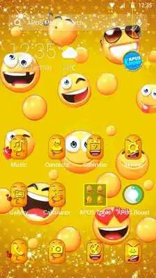 Play Lovely Emoji APUS Launcher theme Play Lovely Emoji APUS Launcher theme