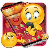 Free play online Lovely Emoji Launcher Theme APK