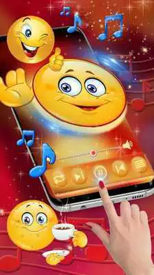 Play Lovely Emoji Launcher Theme