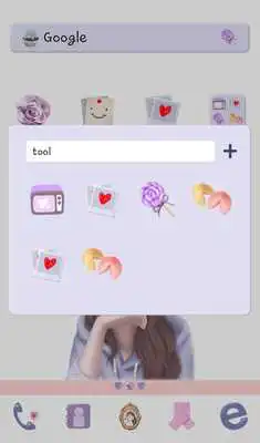 Play lovely girl look dodol theme Play lovely girl look dodol theme