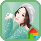 Free play online lovely girl warm dodol theme APK