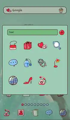 Play lovely girl warm dodol theme