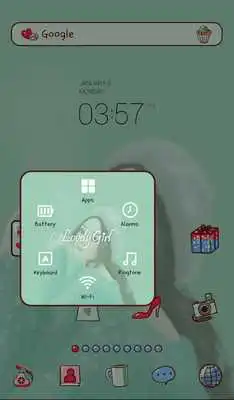 Play lovely girl warm dodol theme