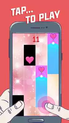 Play Lovely Heart Piano Tiles