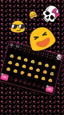 Play Lovely Pink Bow Skeleton Keyboard Theme