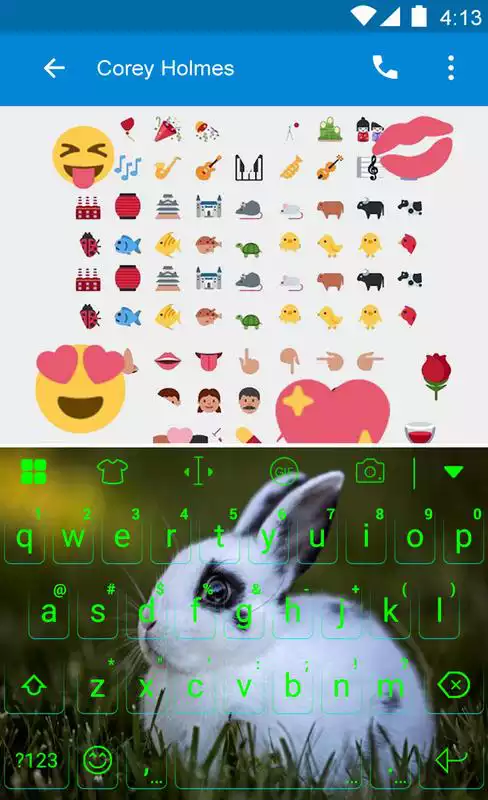 Play Lovely Rabit In Green Theme